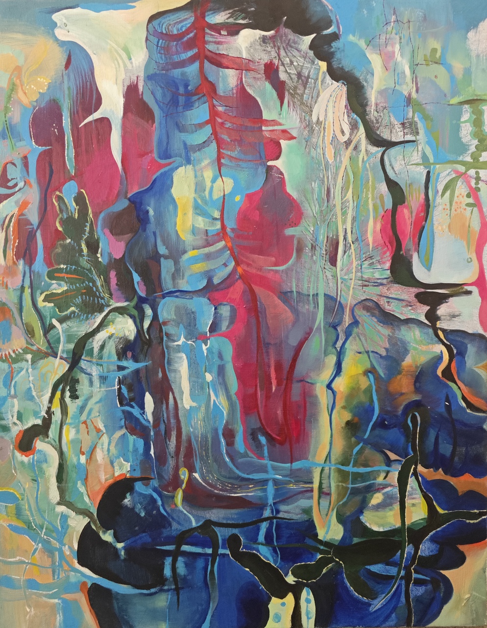 2024, Oil on canvas, 70x35.5cm